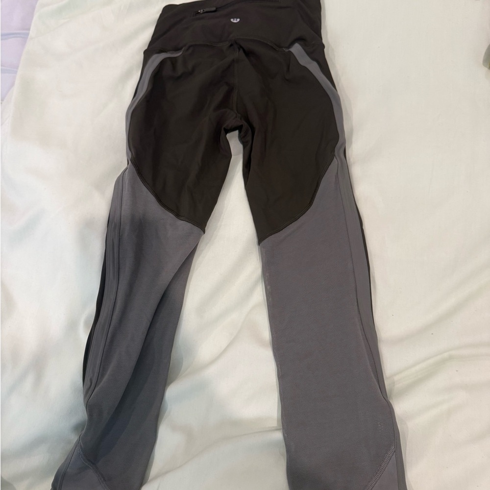 lululemon athletica Black and Gray Leggings